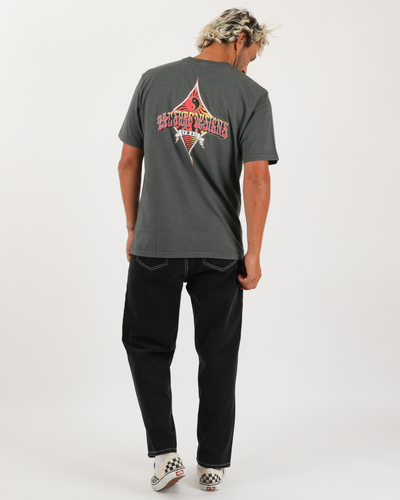 Vibes Tee - Washed Char