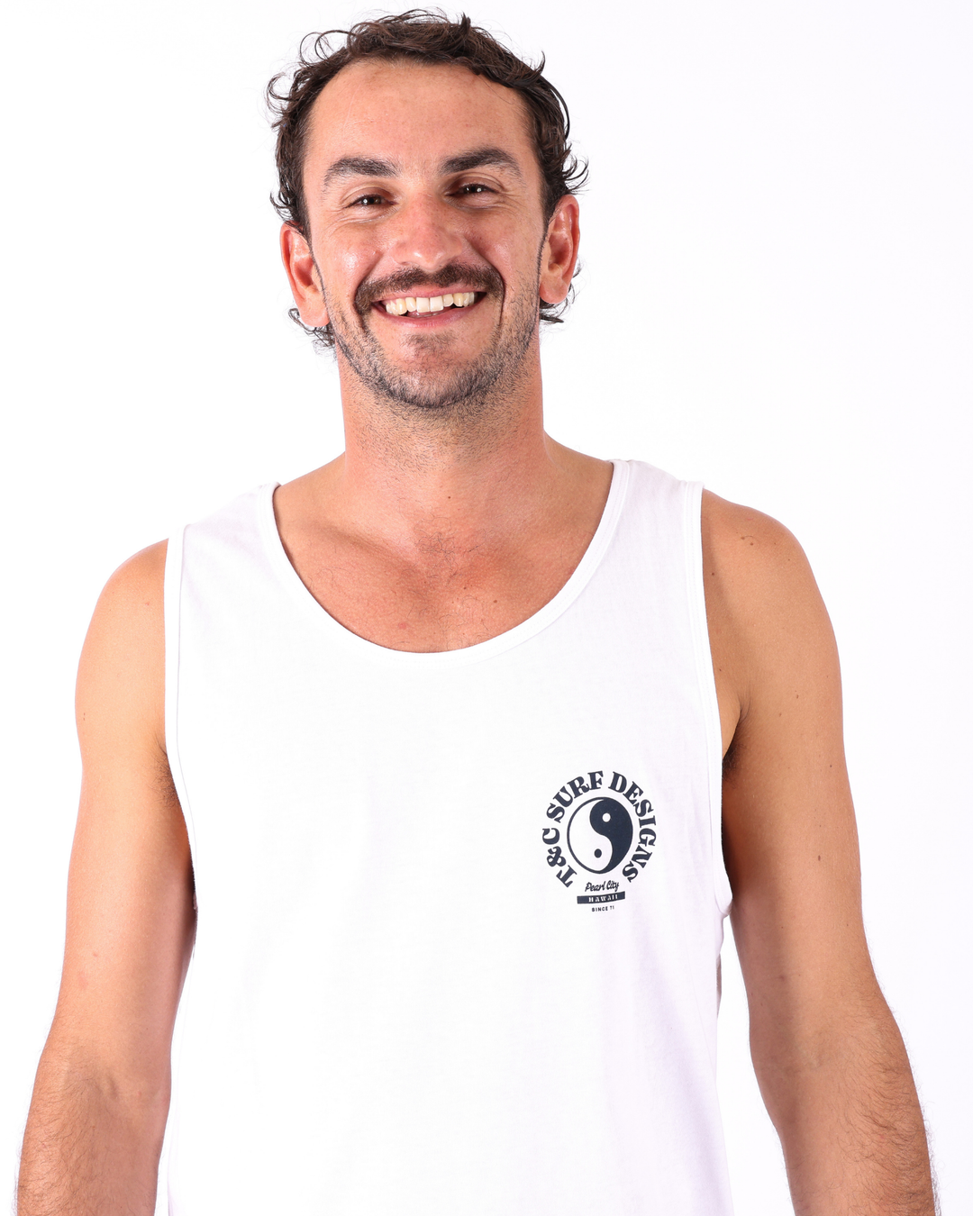 Sunset Singlet - White