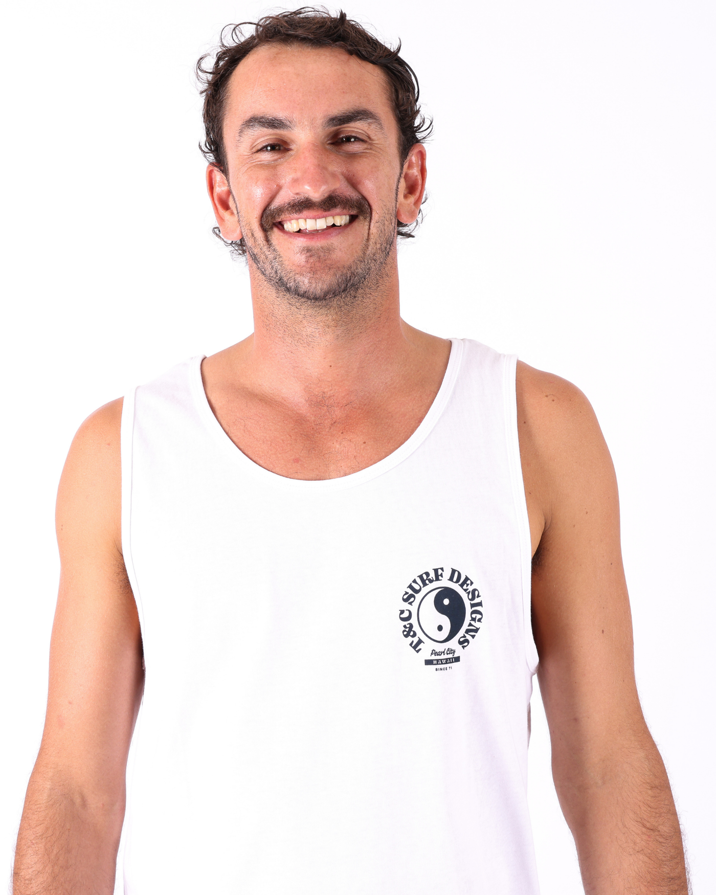 Sunset Singlet - White