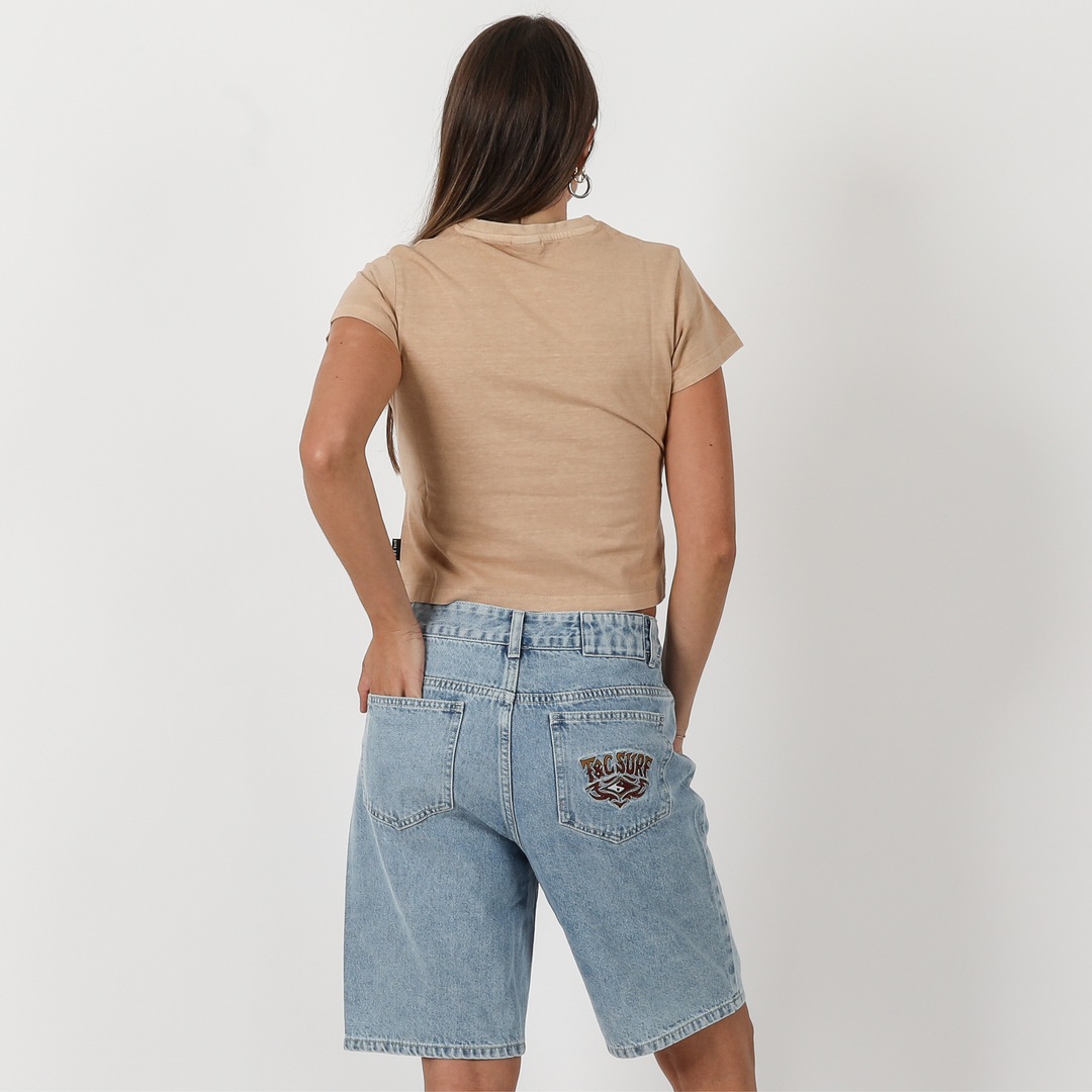 Scenic Shrunken Fit Tee - Washed Honey