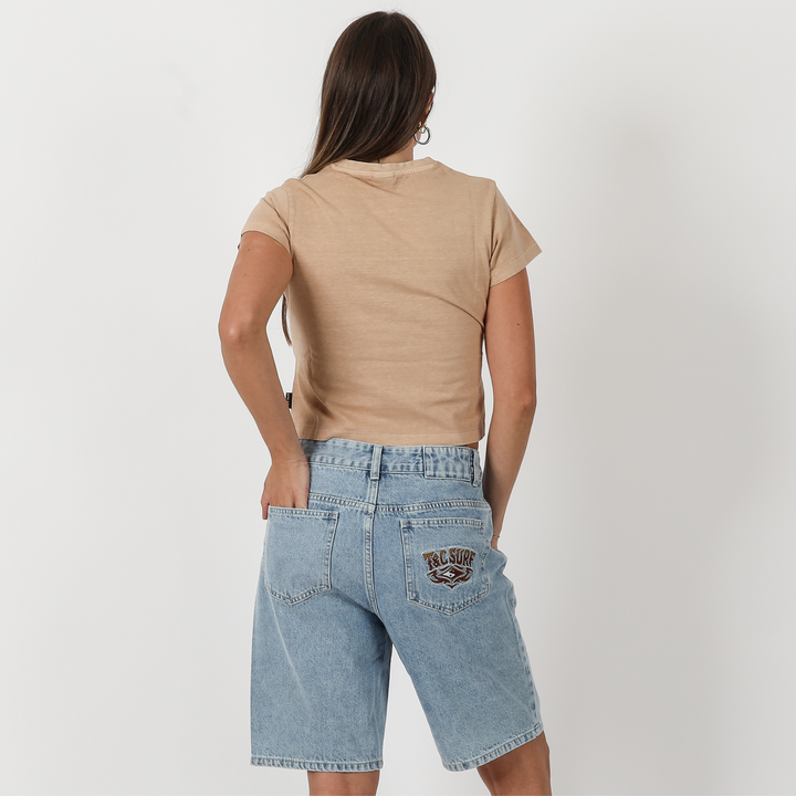 Scenic Shrunken Fit Tee - Washed Honey