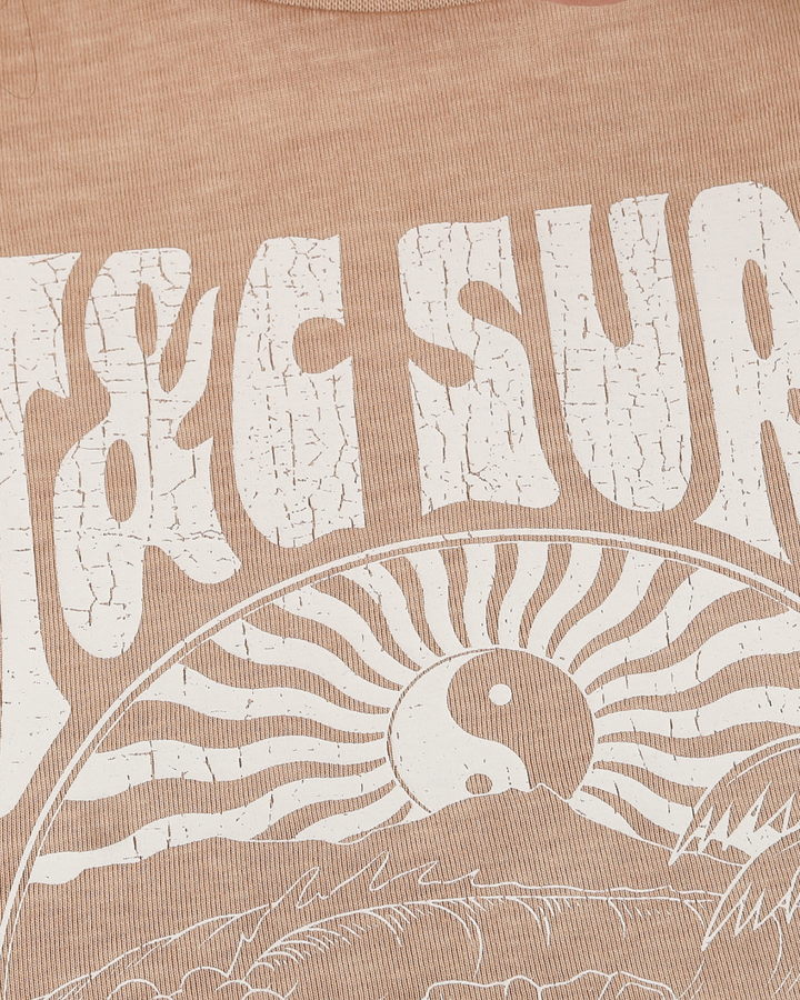Scenic Shrunken Fit Tee - Washed Honey