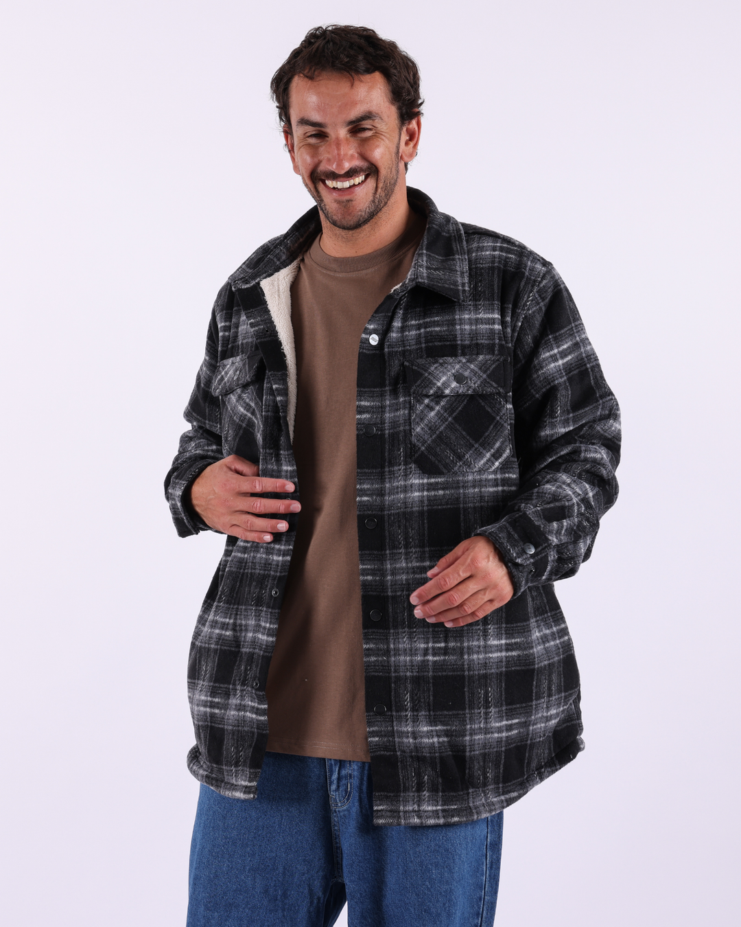 Quiver Sherpa Jacket- Char