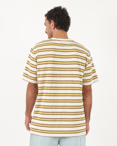 Cali Stripe Tee - Bone