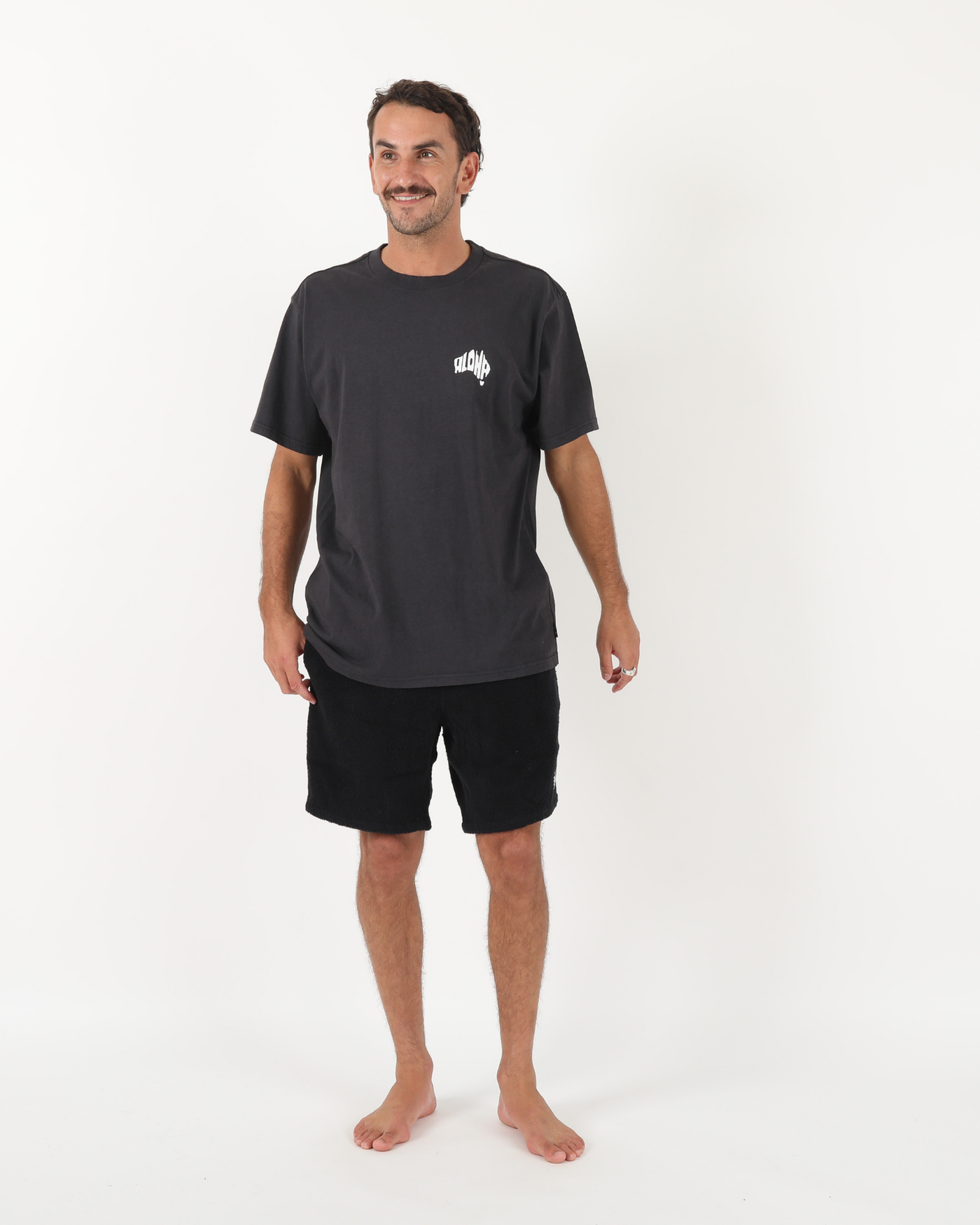Terry Toweling Short - Black