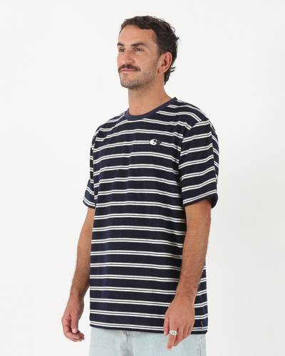 Jive Stripe Tee - Navy