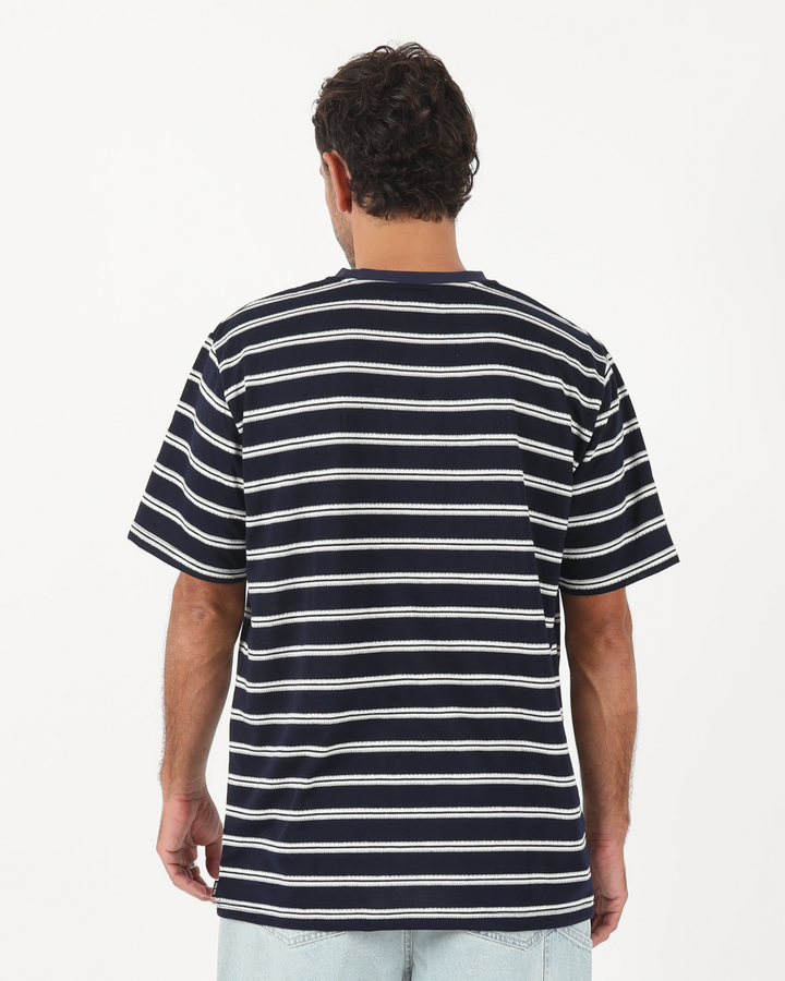 Jive Stripe Tee - Navy