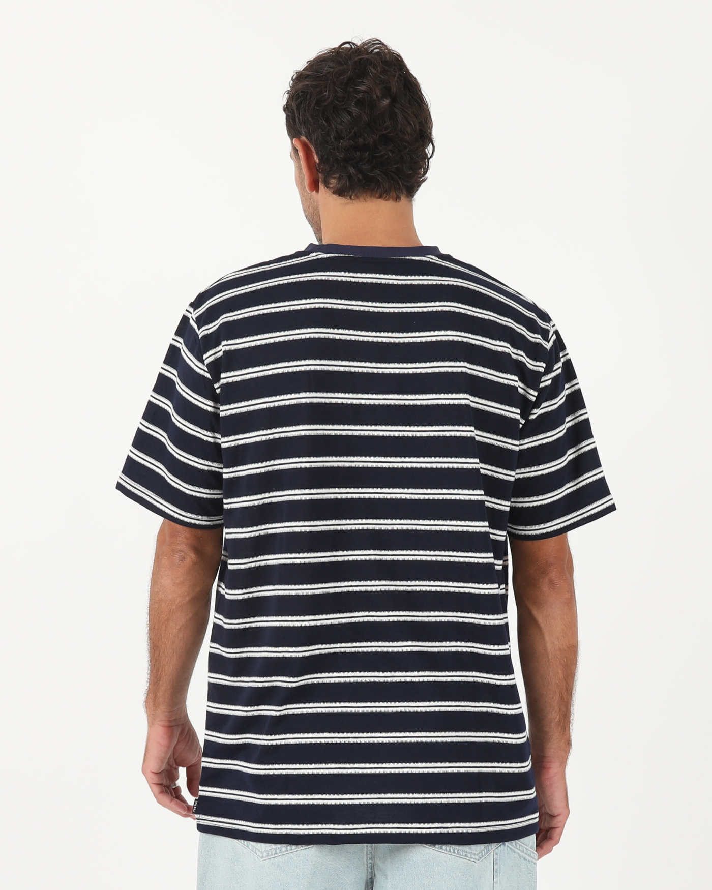 Jive Stripe Tee - Navy