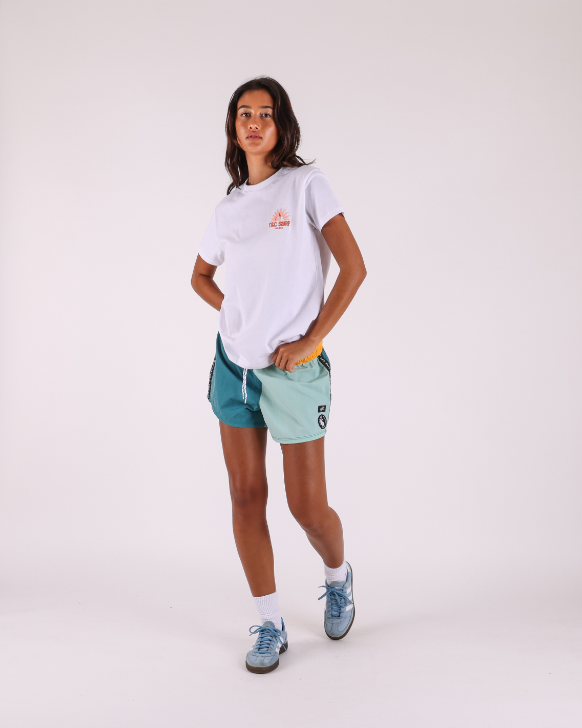 Sunset Puff Tee - White