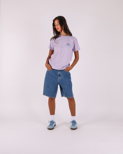 Sunset Puff Tee - Washed Lilac