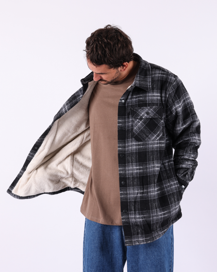 Quiver Sherpa Jacket- Char