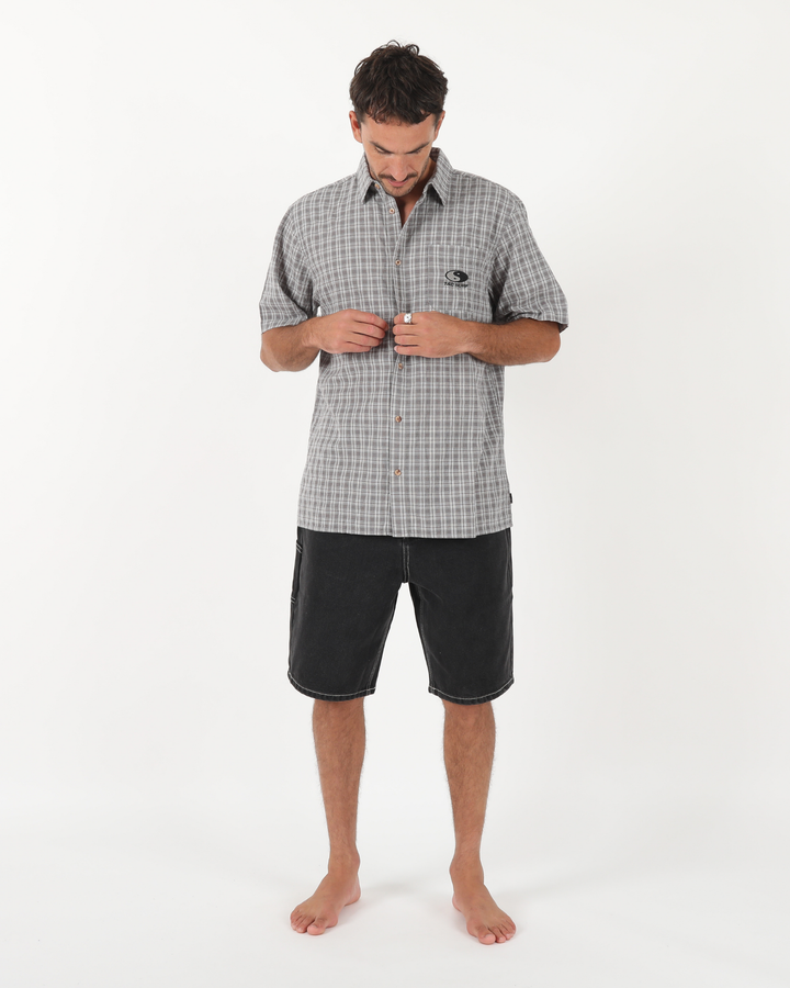 Stringer Denim Short - Washed Black