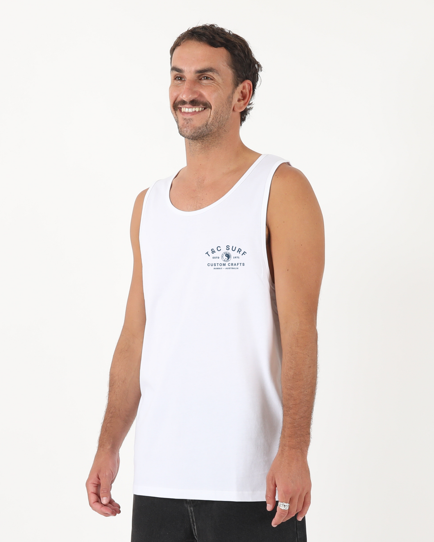 Custom Crafts Singlet - White