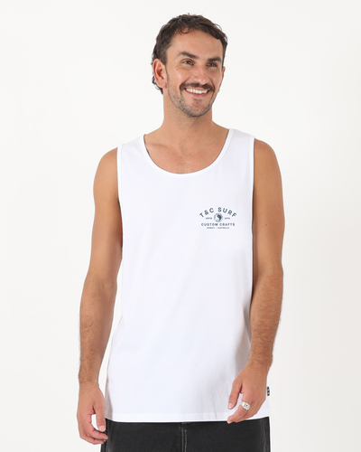 Custom Crafts Singlet - White