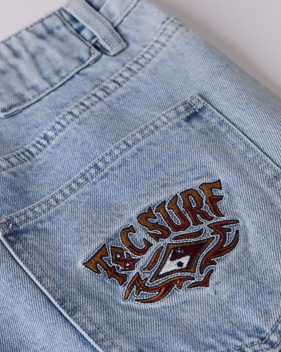 Women's Denim Jort - Bleached Blue