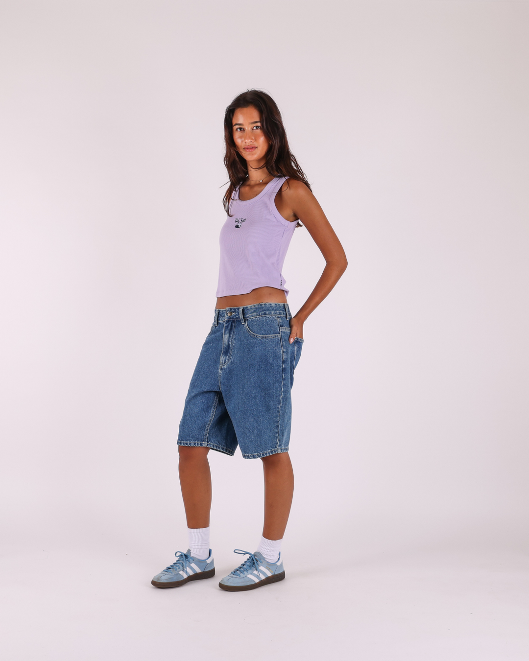 Yin Yang Singlet - Lilac