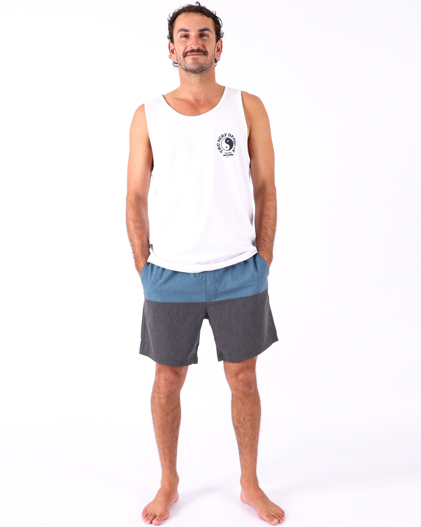 Supply Blocked Beach Short - Navy