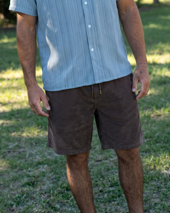 Whaler Cord Short - Chocolate