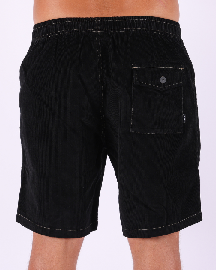 Whaler Cord Short - Washed Black