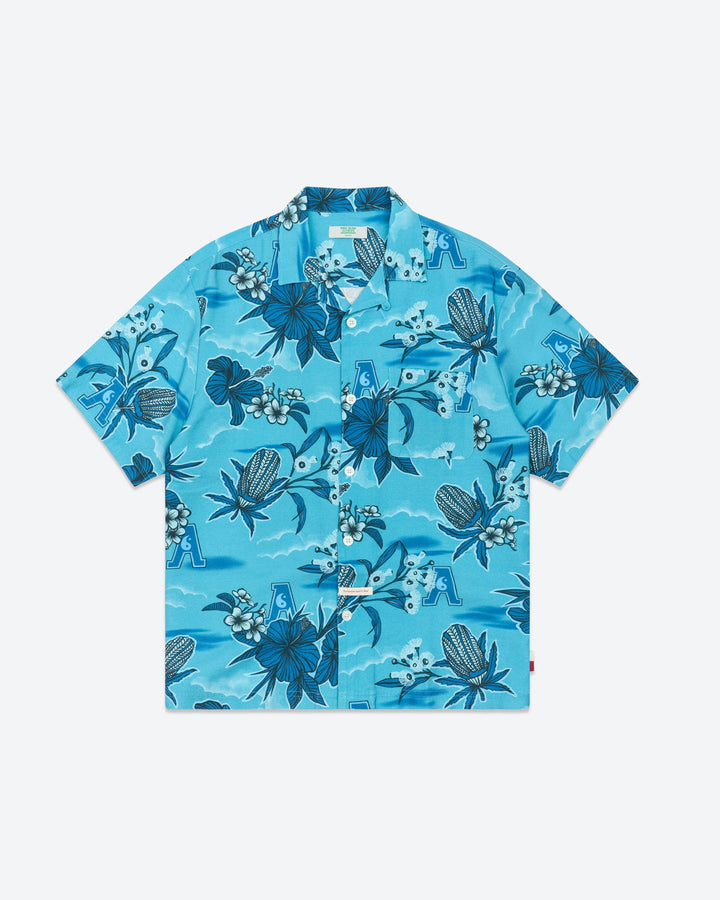 Flora Button Down - Blue