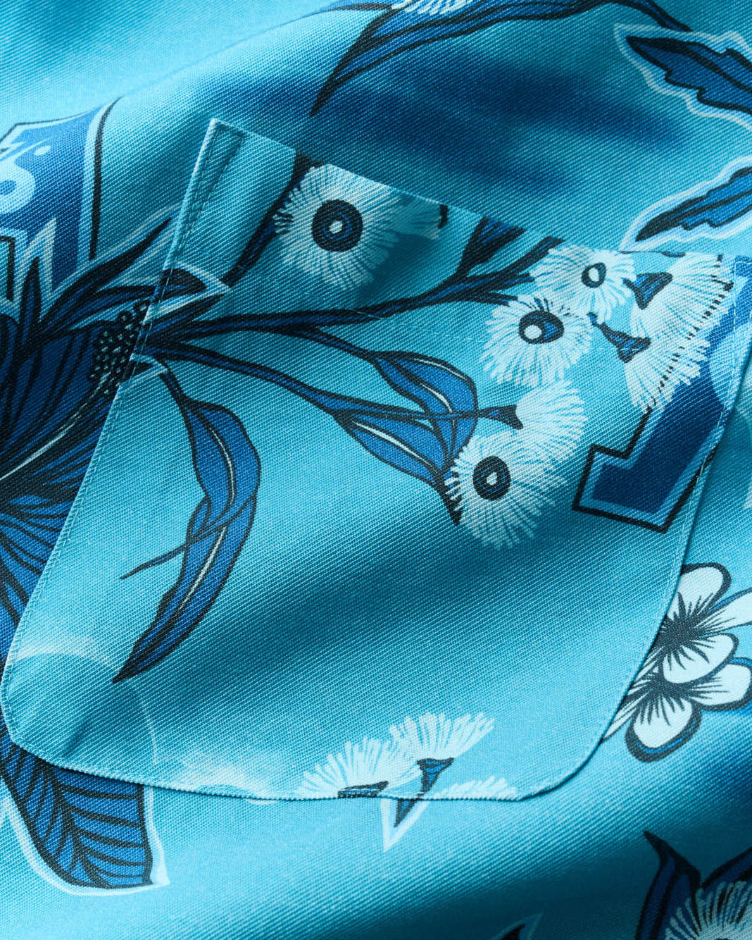 Flora Button Down - Blue