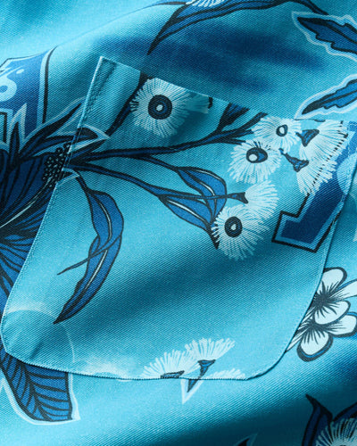 Flora Button Down - Blue
