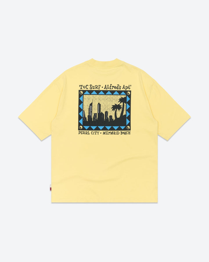 Coast to Coast Tee - Washed Yellow