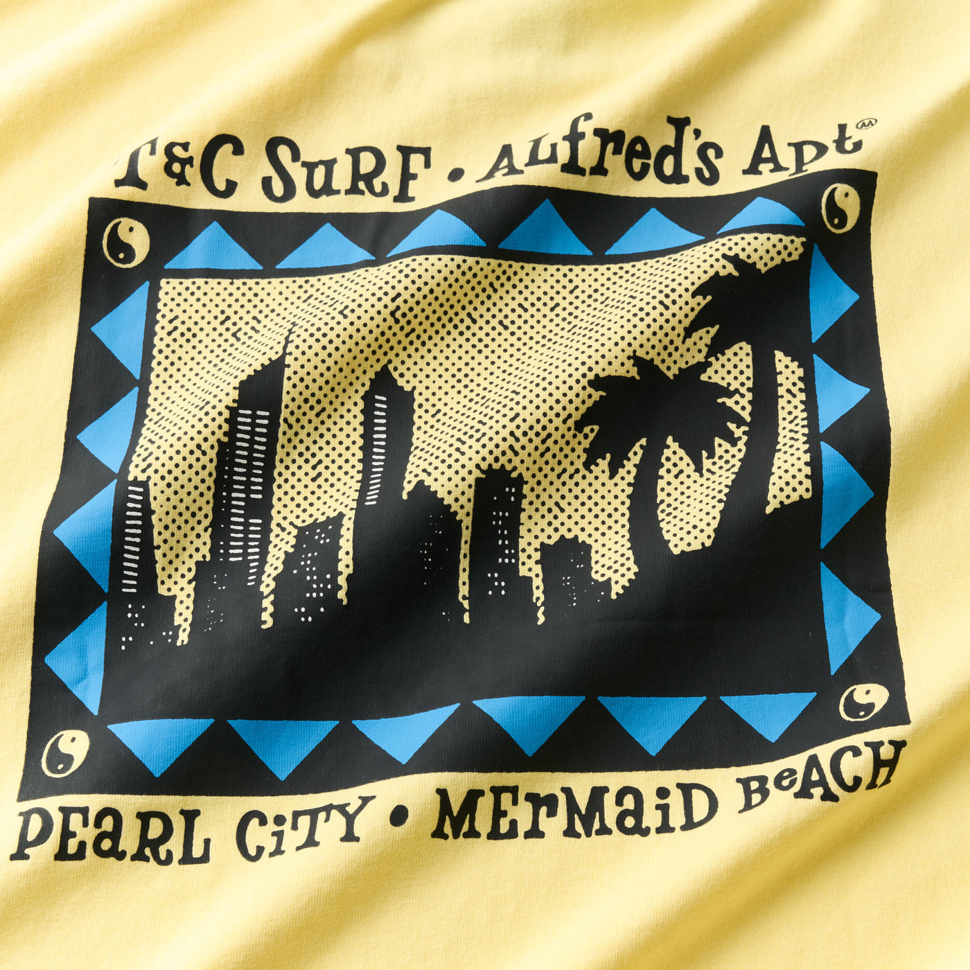 Coast to Coast Tee - Washed Yellow