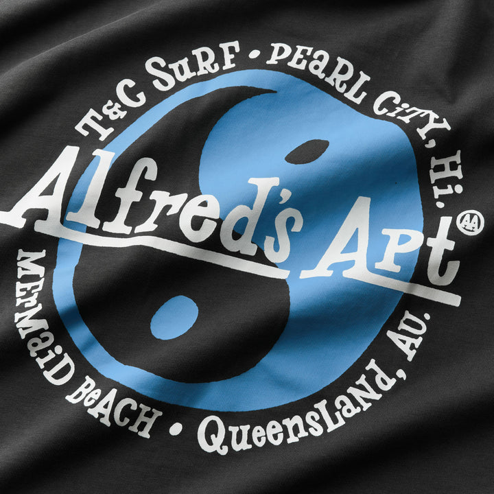 Yin Yang Shop Tee - Washed Black