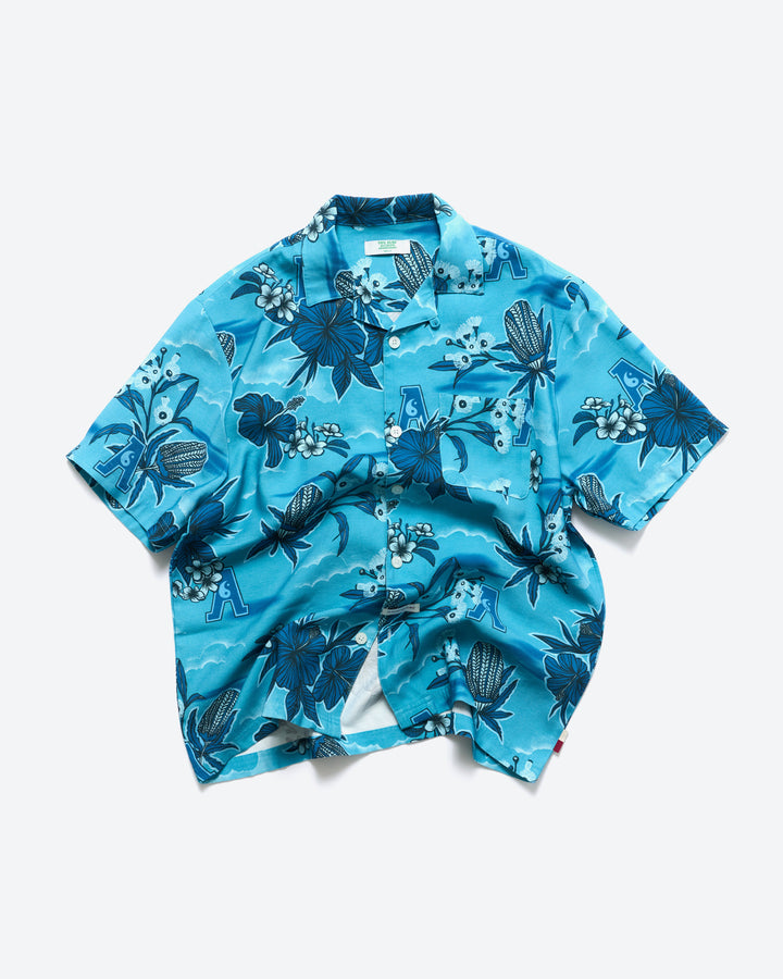 Flora Button Down - Blue