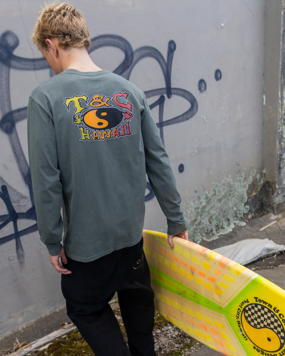 Circa L/S Tee - Washed Char