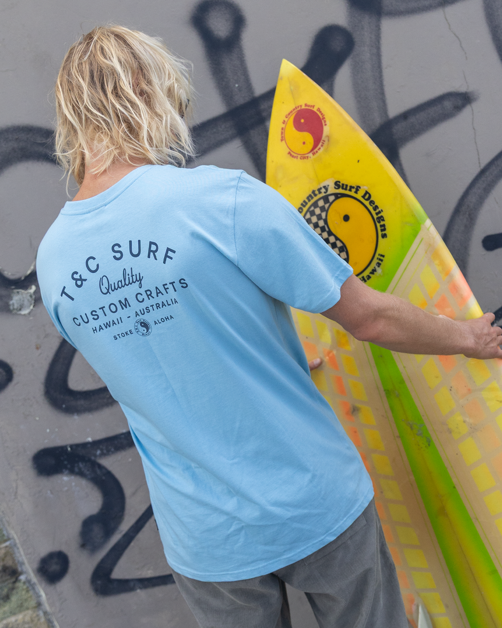 Custom Crafts Tee - Dusk Blue
