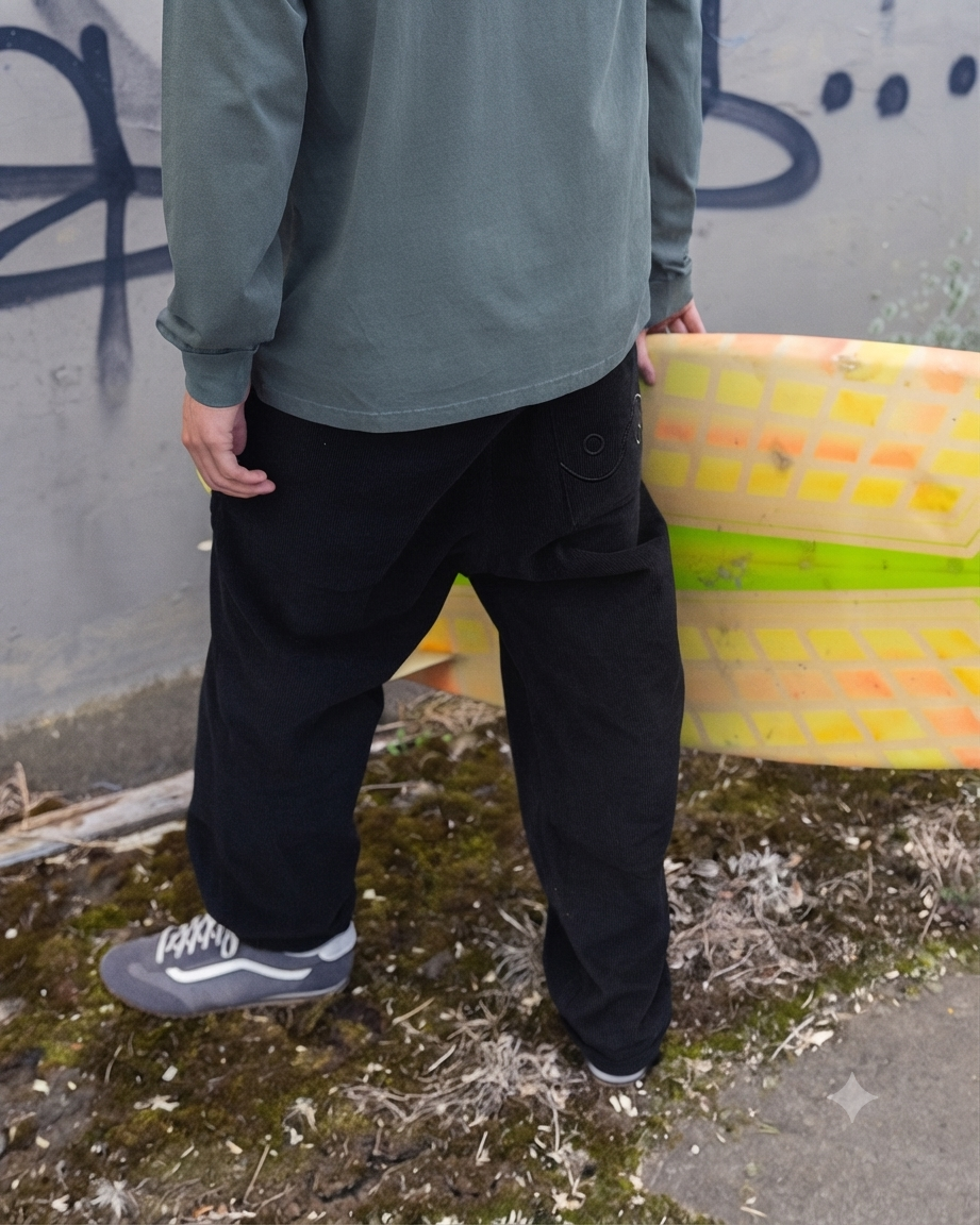 Whaler 2.0 Cord Pant - Black