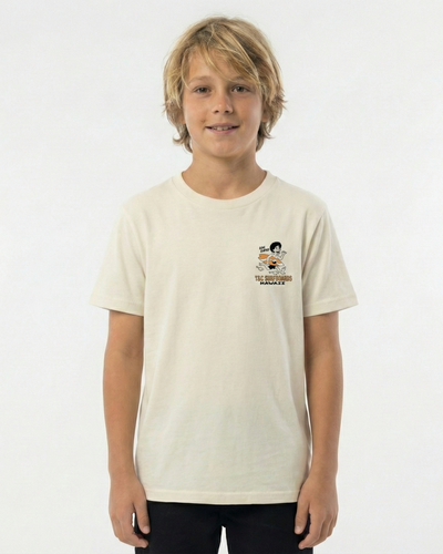 Boys Gone Surfing Tee - Natural