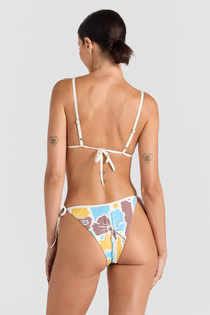 Northshore Bralette Tri Top - Hibiscus