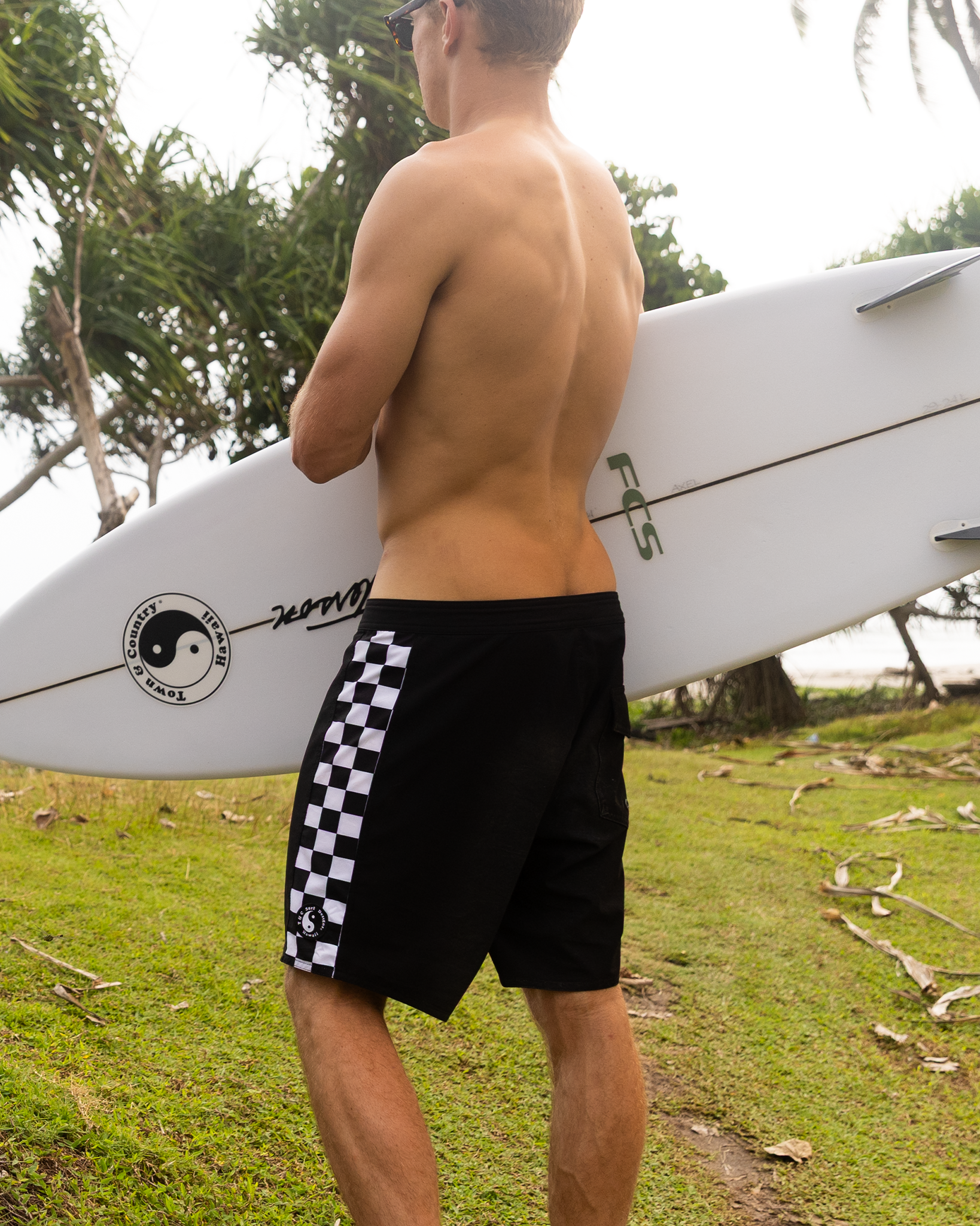 Off The Grid Trunk - Black/White – T&C Surf Australia