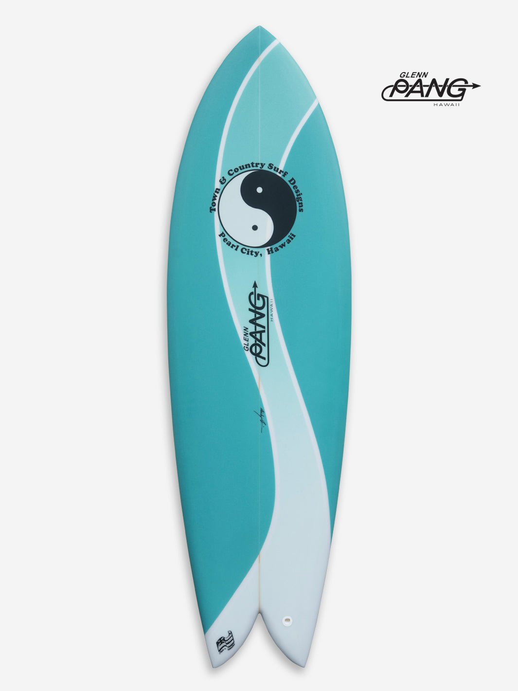 Retro Fish surfboard spray 1