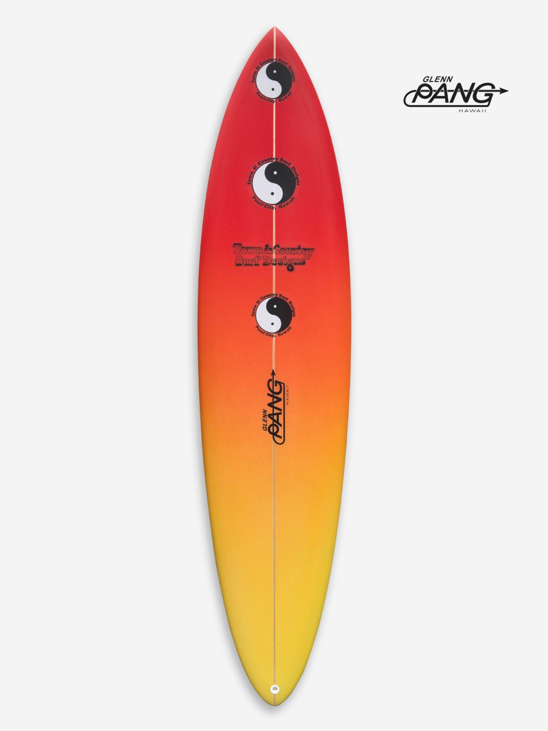 Retro Single Fin surfboard spray 1