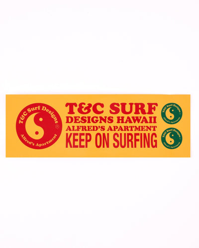 BUMPER STICKER X AA - YELLOW