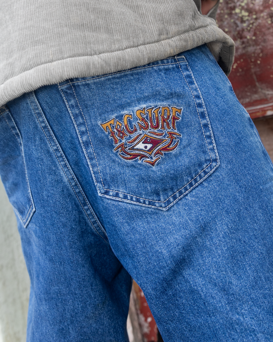 Thrift Denim Jean - Washed Blue