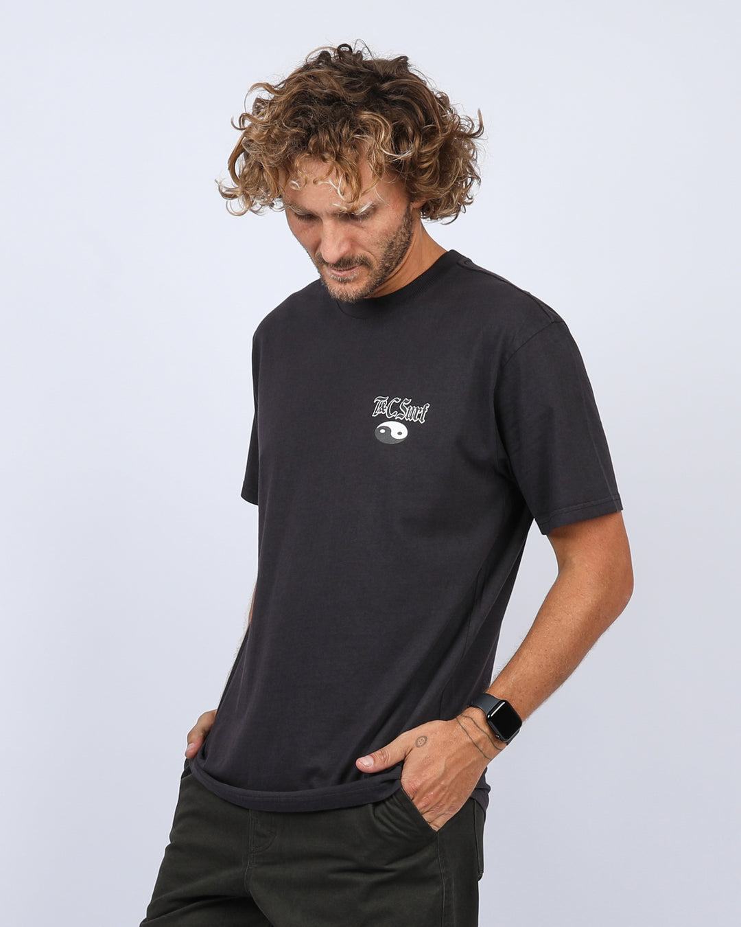 Cyclone Tee - Washed Black