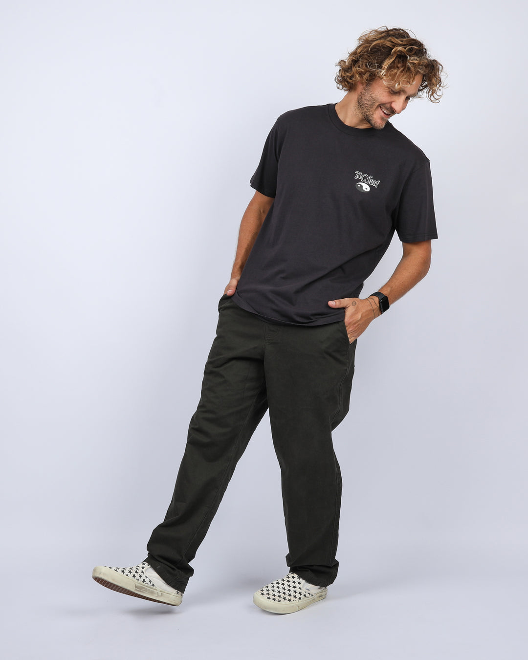 Cyclone Tee - Washed Black