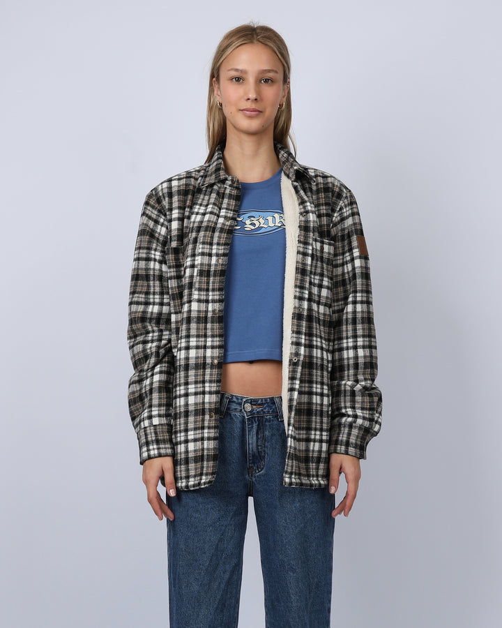 Canyon Sherpa Shacket - Charcoal