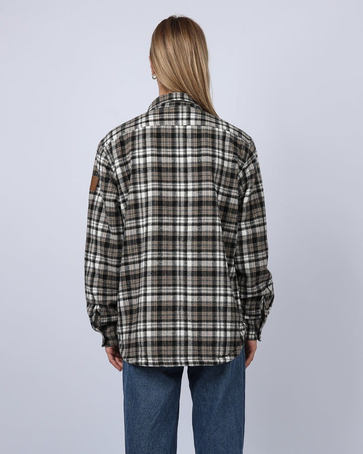 Canyon Sherpa Shacket - Charcoal