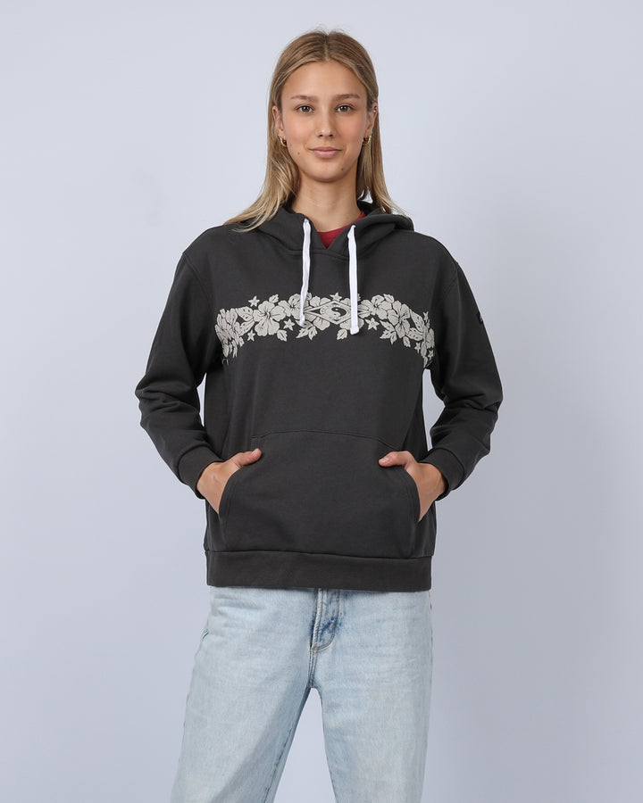 Hibiscus Pop Hood - Washed Black