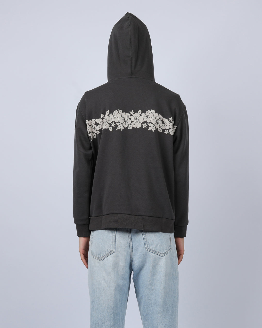 Hibiscus Pop Hood - Washed Black