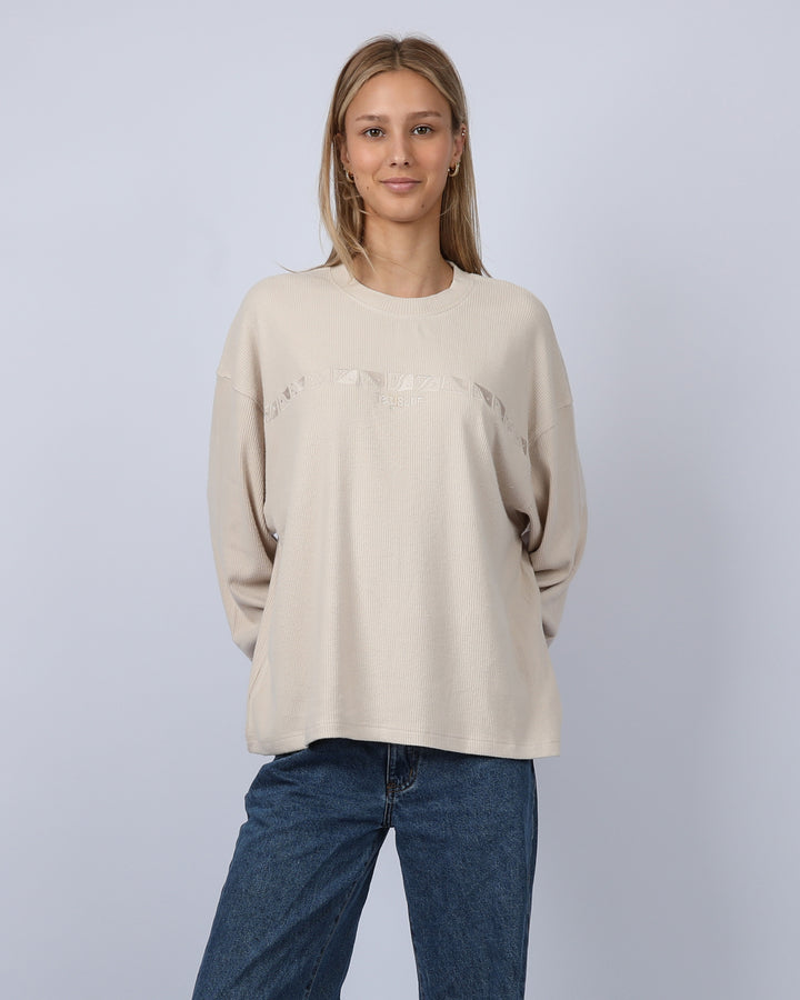 Horizon Rib Crew - Natural