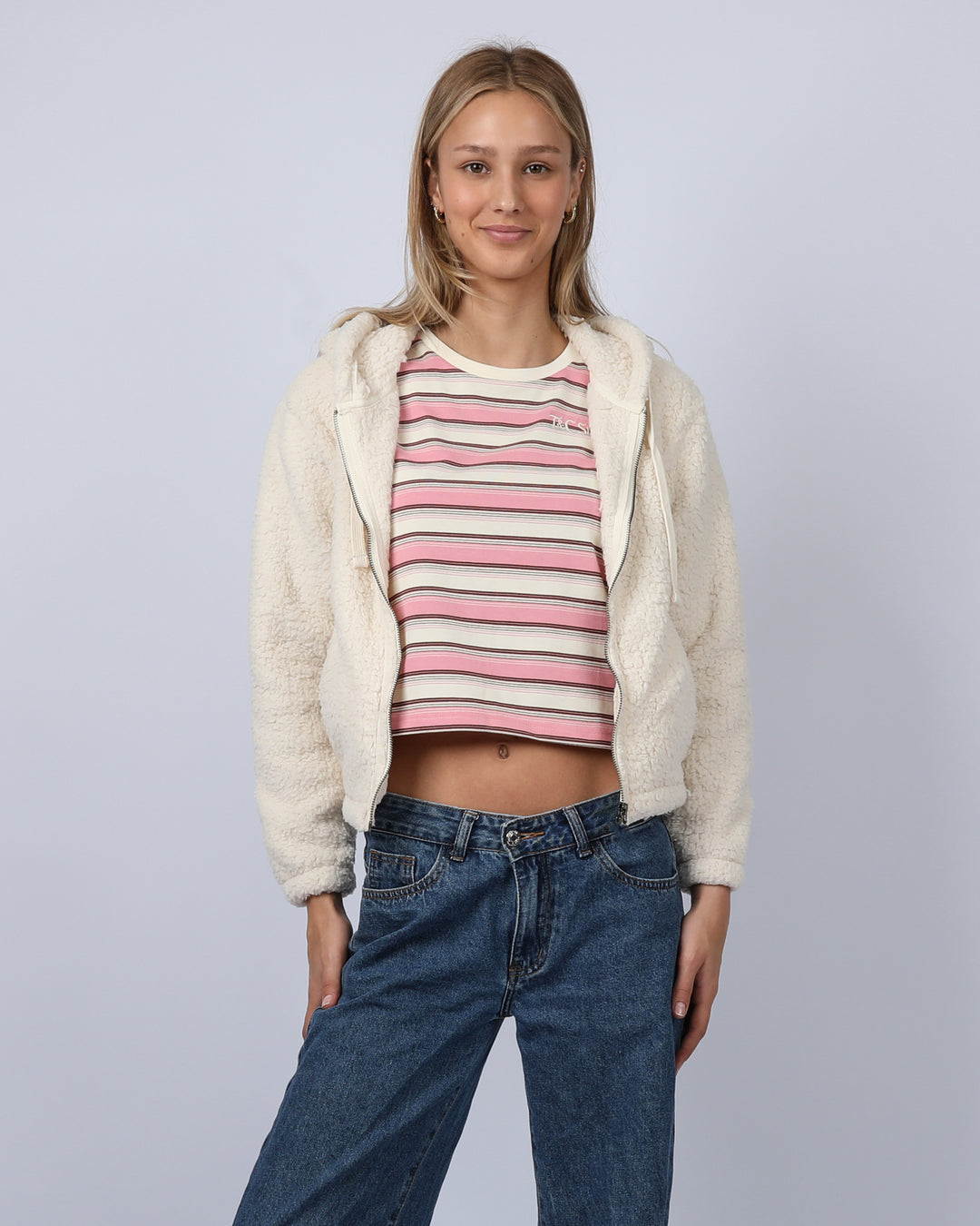 Cloudland Zip Hood - Natural