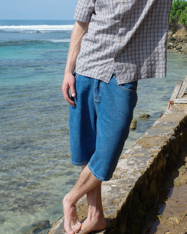 Thrift Denim Short - Washed Blue
