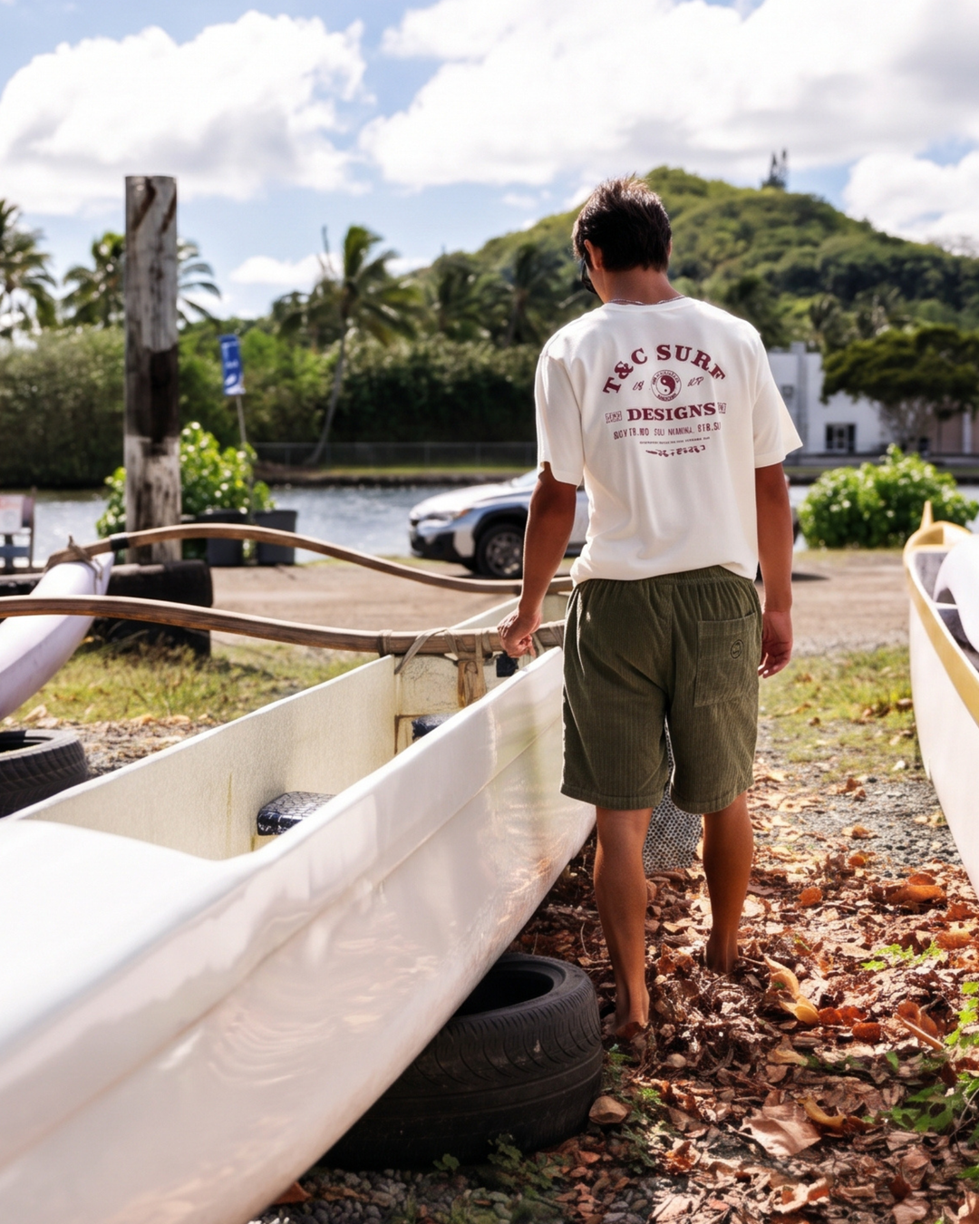 Whaler 2.0 Cord Short - Military